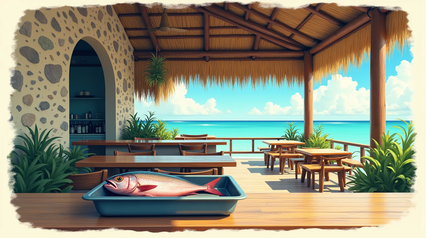 The Kavaratti island restaurant and the supplier transit