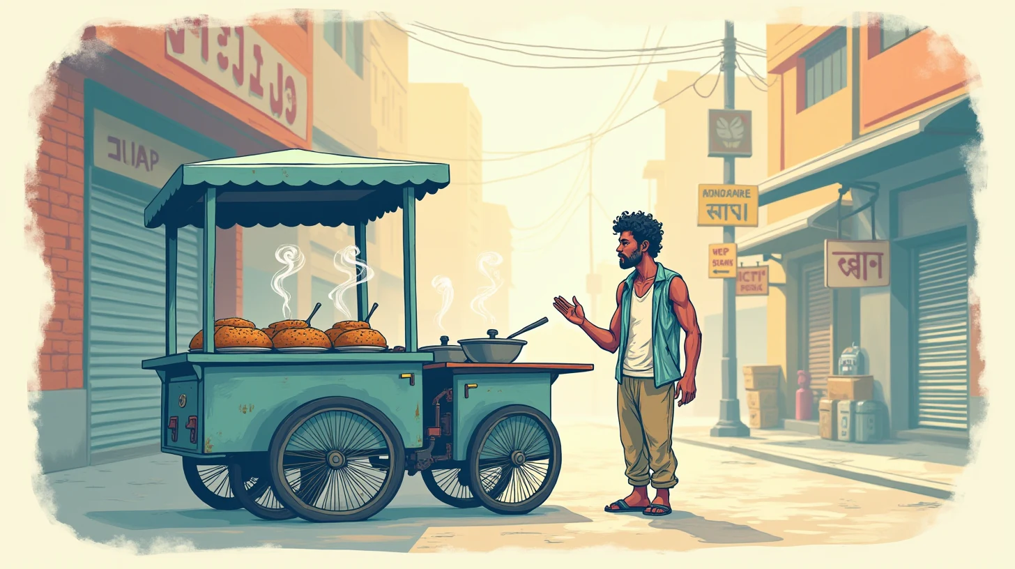 A street-cart operator's turnover crossed ₹12 lakh. The license tier shifted.