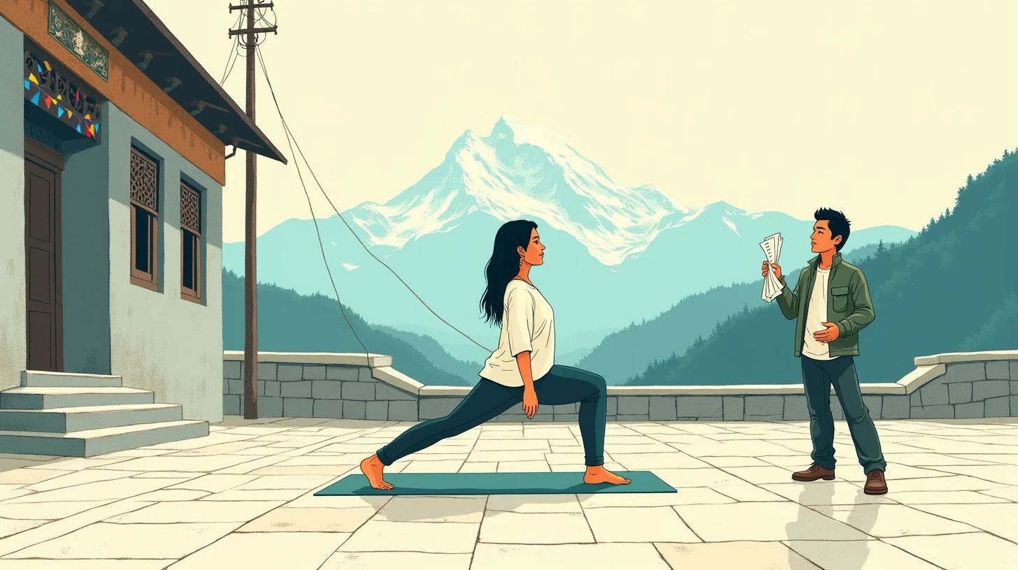 Gangtok yoga creator and the RAP shoot crew — quick read