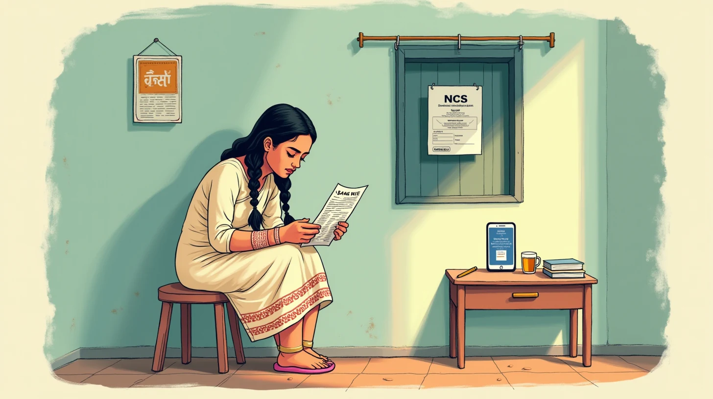 Her Aadhaar says her ancestral village. She's lived in Imphal 18 years.