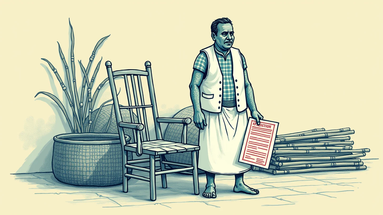 Bijoy, 45, in Agartala. One rule. One office. One week.